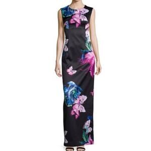 MILLY Serena Butterfly Floor Length Dress